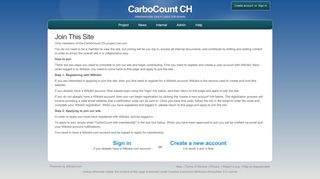 
                            13. Join This Site - CarboCount CH