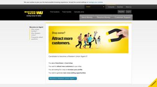 
                            5. Join us as our agent in Ireland | Western Union