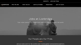 
                            10. Join Us, Find Careers and Jobs at Lionbridge