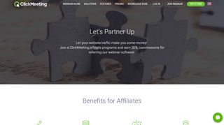 
                            9. Join webinar affiliate program | ClickMeeting