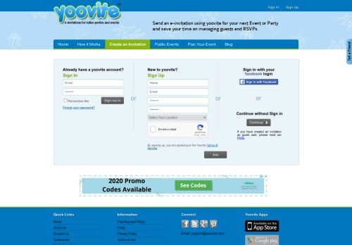 
                            1. Join Yoovite.com - India free online invitation website