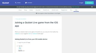 
                            7. Joining a Quizlet Live game from the iOS app | Quizlet