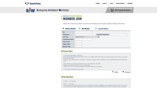 
                            1. joining the SIW member - SIW ::: Ssangyong Intelligent Workshop