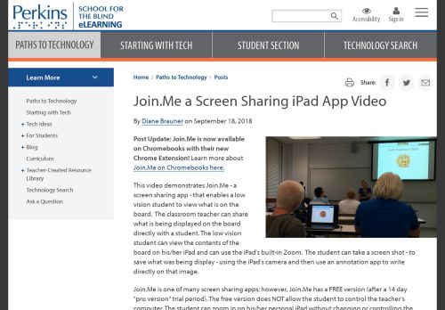 
                            13. Join.Me a Screen Sharing iPad App Video | Paths to Technology ...