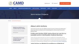 
                            10. Joint Action Projects - CAMD : CAMD