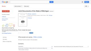 
                            5. Joint Documents of the State of Michigan