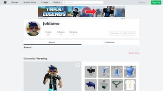 
                            13. jokiamo - Profile - Roblox