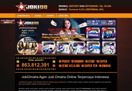 
                            7. JokiOmaha Agen Judi Omaha Online Terpercaya Indonesia