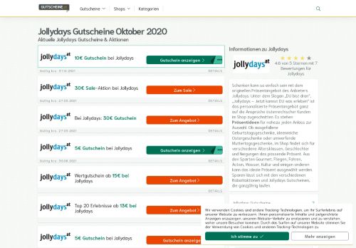 
                            13. Jollydays Gutschein und Rabatte für Februar 2019 - Gutscheine.at