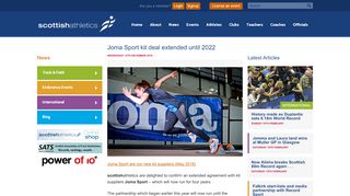 
                            13. Joma Sport kit deal extended until 2022 - Scottish Athletics