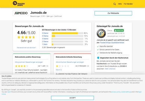 
                            8. jomodo.de Bewertungen & Erfahrungen | Trusted Shops