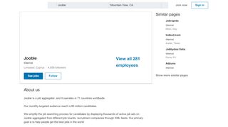 
                            9. Jooble | LinkedIn