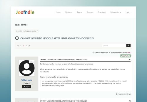 
                            9. Joomdle: Cannot log into Moodle after upgrading to Moodle 2.5 (1/1)