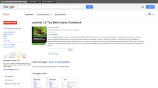 
                            7. Joomla! 1.5 Top Extensions Cookbook