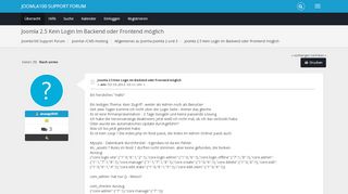 
                            4. Joomla 2.5 Kein Login Im Backend oder Frontend möglich - Joomla100