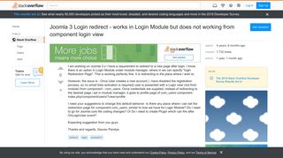 
                            4. Joomla 3 Login redirect - works in Login Module but does not ...