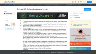 
                            3. Joomla 3.6 Authentication and Login - Stack Overflow