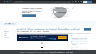 
                            3. Joomla 3.6.2 Users can't log in on the front-end. Back-end login ...