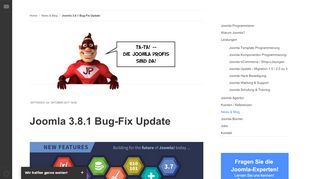 
                            9. Joomla 3.8.1 Bug-Fix Update - Joomla Programmierer