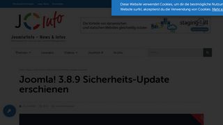 
                            6. Joomla! 3.8.9 Sicherheits-Update erschienen - Joomla!Info – News ...