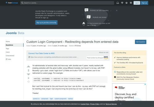 
                            4. joomla 3.x - Custom Login Component - Redirecting depends from ...