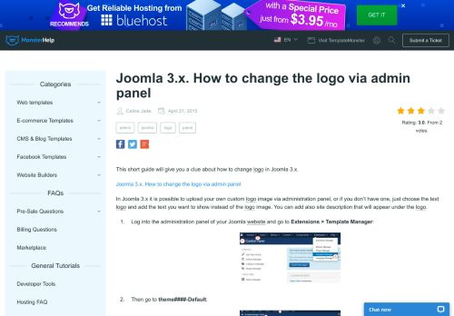 
                            10. Joomla 3.x. How to change the logo via admin panel - Template Monster