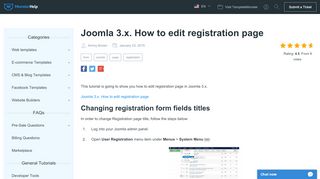 
                            12. Joomla 3.x. How to edit registration page - Template Monster Help