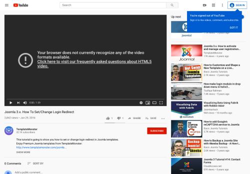 
                            13. Joomla 3.x. How To Set/Change Login Redirect - YouTube
