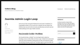 
                            8. Joomla: Admin Login Loop - Volke's Blog