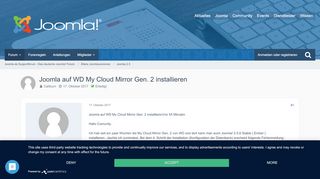 
                            11. Joomla auf WD My Cloud Mirror Gen. 2 installieren - Joomla 2.5 ...