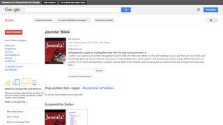 
                            11. Joomla! Bible - Google Books-Ergebnisseite
