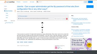 
                            8. Joomla : Can a super administrator get the ftp password of that ...