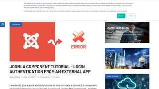 
                            7. Joomla Component Tutorial - Login Authentication From an External ...