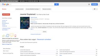 
                            6. Joomla! Explained: Your Step-by-Step Guide - Google Books-Ergebnisseite