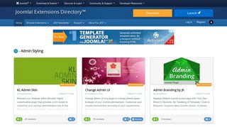 
                            3. Joomla! Extensions Directory - Admin Styling