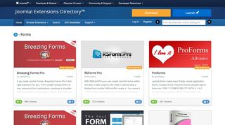 
                            3. Joomla! Extensions Directory - Forms