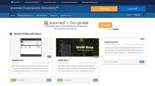 
                            1. Joomla! Extensions Directory - World of Warcraft Game