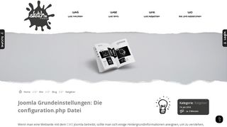 
                            12. Joomla Grundeinstellungen: Die configuration.php Datei - sketch.media