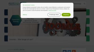 
                            8. Joomla installieren und einrichten - Wie fange ich an? - Host Europe