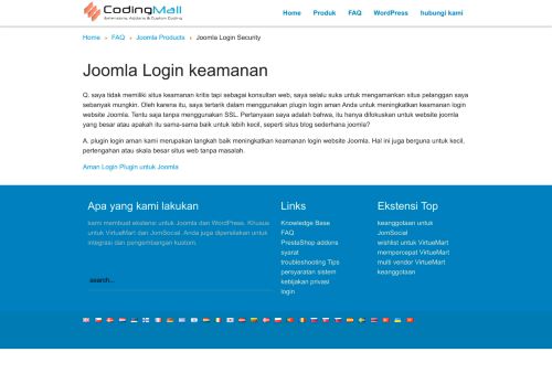 
                            10. Joomla Login keamanan - CodingMall.com