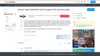 
                            3. Joomla Login redirection back to page to the previous page - Stack ...