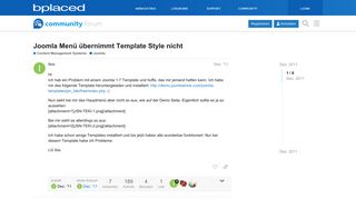 
                            10. Joomla Menü übernimmt Template Style nicht - Joomla - bplaced ...
