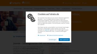 
                            12. Joomla! mit Editor, Onlineshop und Co. erweitern | STRATO - Strato AG