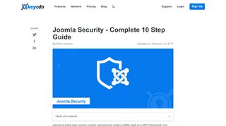 
                            12. Joomla Security - Complete 10 Step Guide - KeyCDN