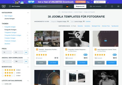 
                            4. Joomla Templates für Fotografie - TemplateMonster