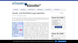 
                            12. Joomla- und Wordpress-Login absichern - Der schwarzkünstler® Blog