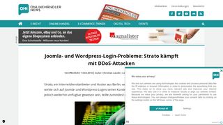 
                            11. Joomla- und Wordpress-Login-Probleme: Strato kämpft mit DDoS ...