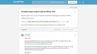 
                            5. Joomla3 Login-Logout Link im Menü, wie? (PHP, Joomla) - Gutefrage