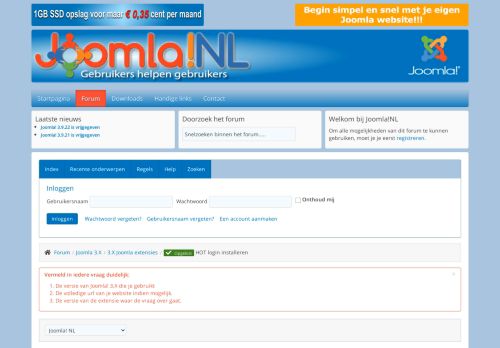 
                            6. Joomla!NL - [opgelost] HOT login installeren - Forum Joomla!NL