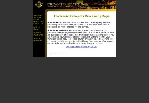 
                            7. Jordan Tax Service, Inc. - Payments